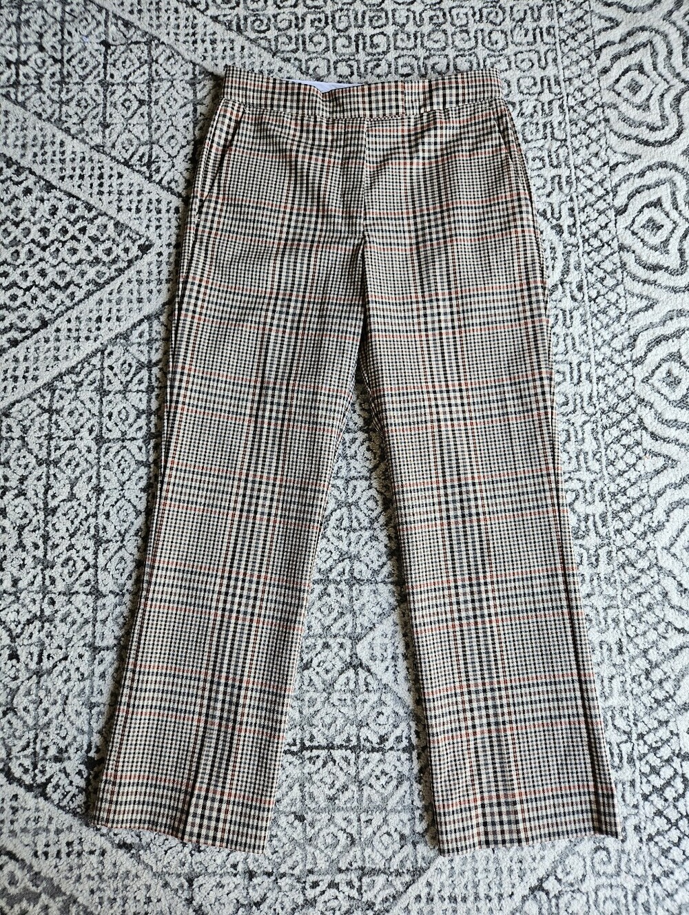 Mango Plaid Dress Pants Size 4